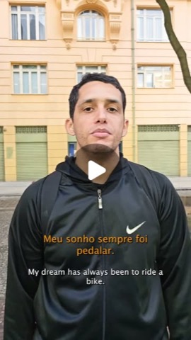 Vídeo de aula de bike da Pedalamos no Instagram